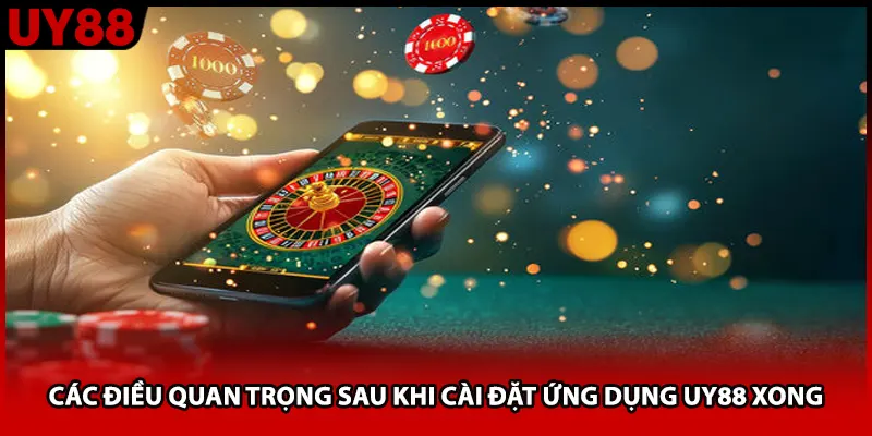 Các điều quan trọng sau khi cài đặt ứng dụng UY88 xong